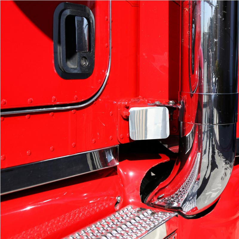 Front Mount Sticker Stainless Steel Adhesive Mount Permit Sticker Plate - Raney's Truck Parts