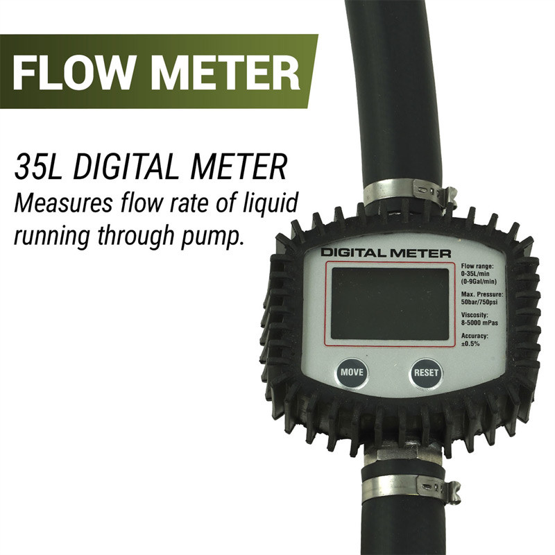 GPM Drum Pump With Flow Meter 
