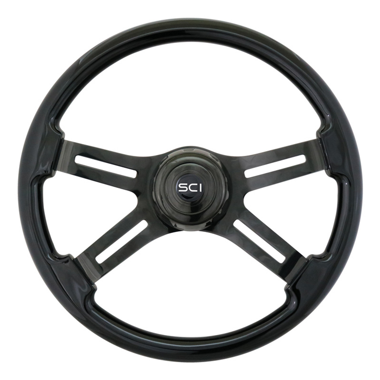 パーツ RIGEL Steering Wheel 18-Inch Black Leather Jupiter 2-Spoke Steering Wheel - Shop Now