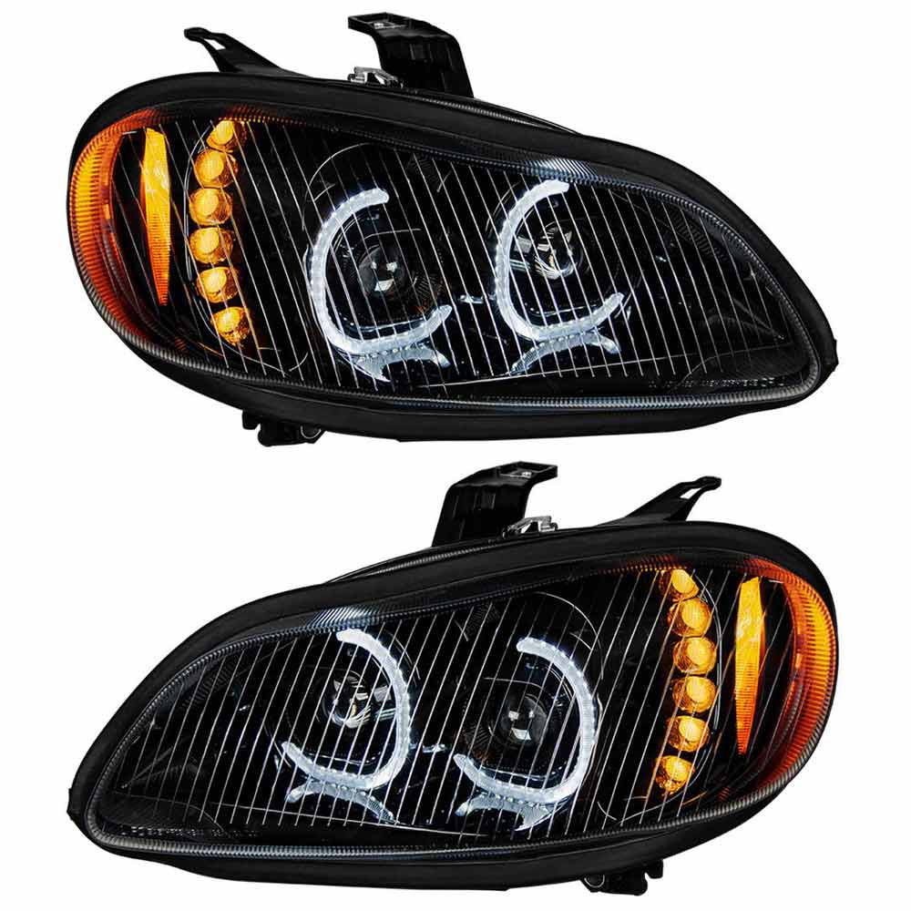 Headlights: Quad-LED Headlight for 2018-2023 Freightliner Cascadia