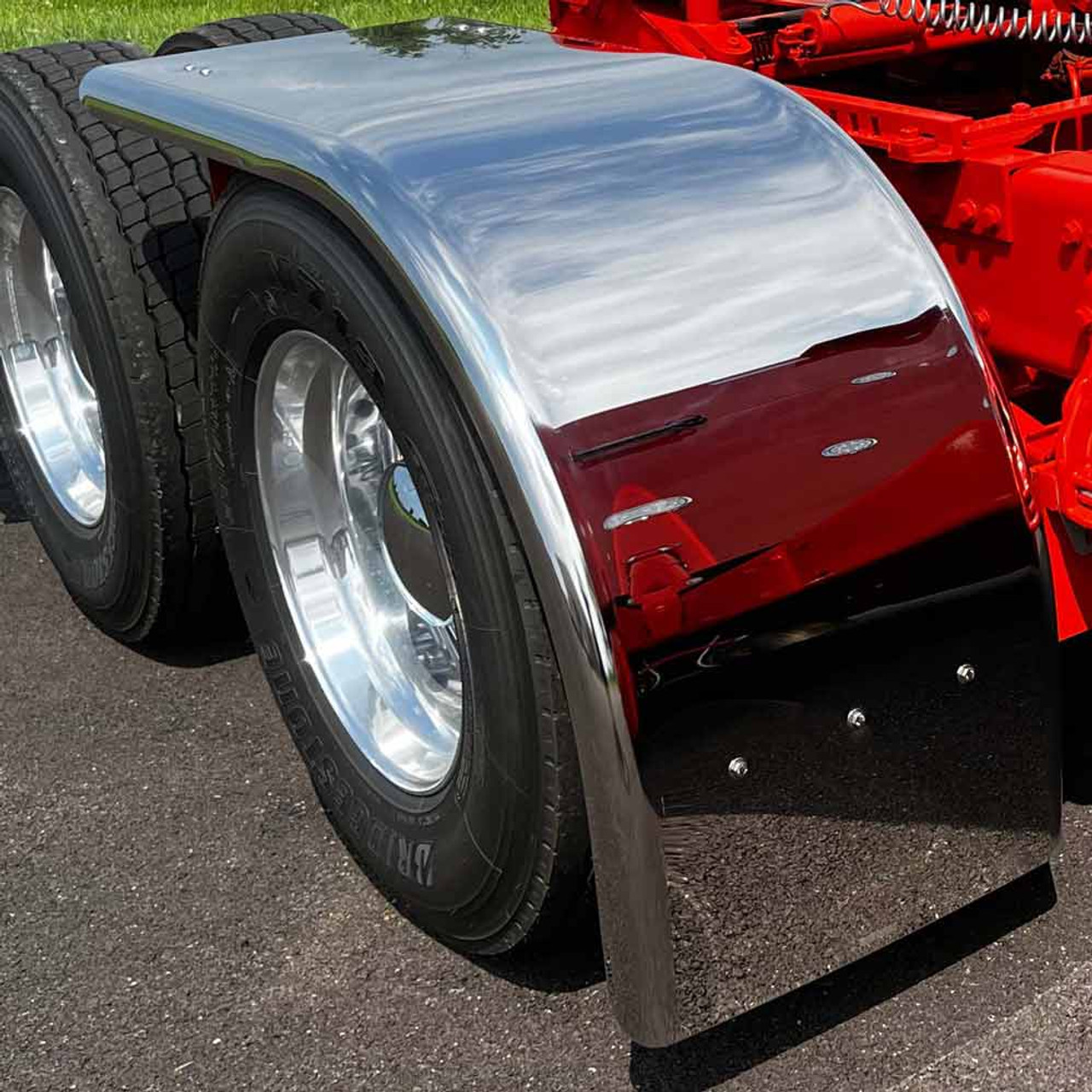 Hogebuilt Peterbilt Kenworth Down Low Blind Mount Half Tandem Fender