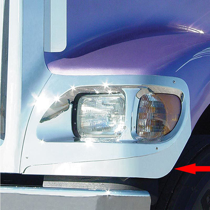 International 9900I IX Lower Headlight Trims By RoadWorks