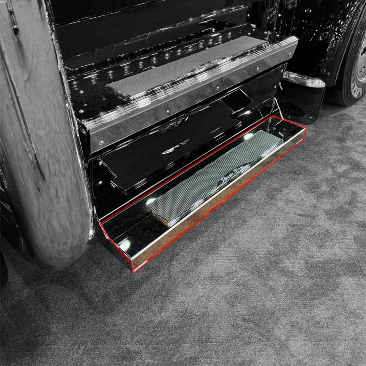 Peterbilt 589 Bottom Step Replacement By Iowa Customs
