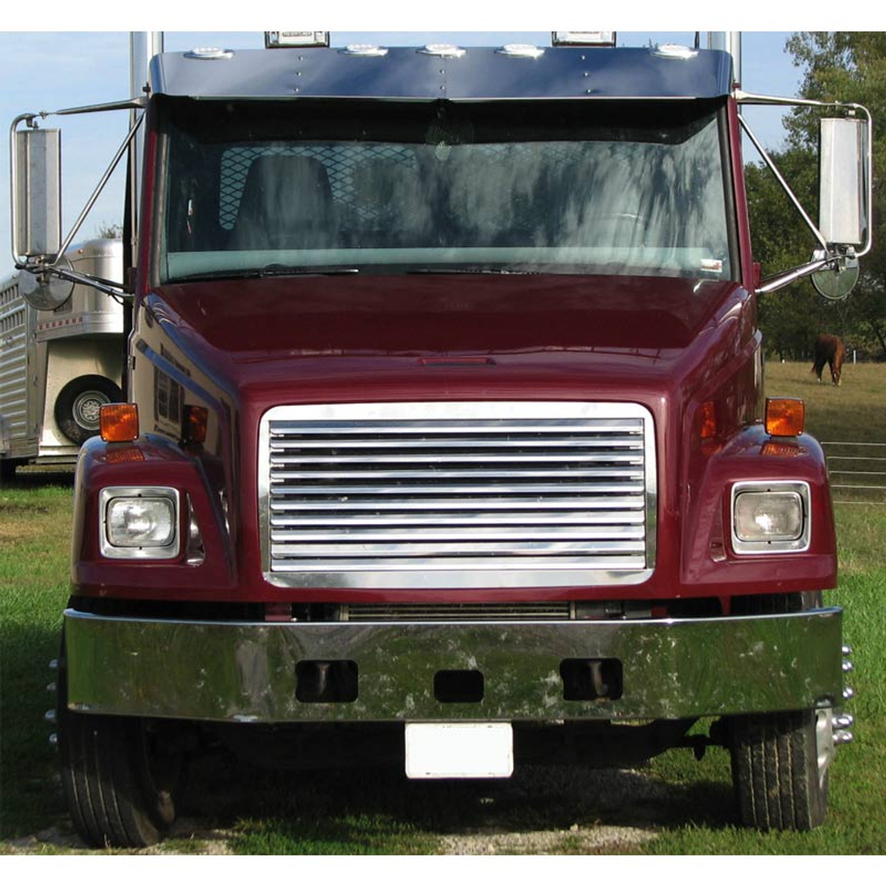 freightliner fl70 drop visor