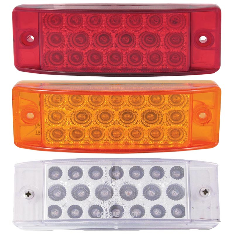 12 LED Reflector Rectangular Clearance Marker - Raney's Truck Parts