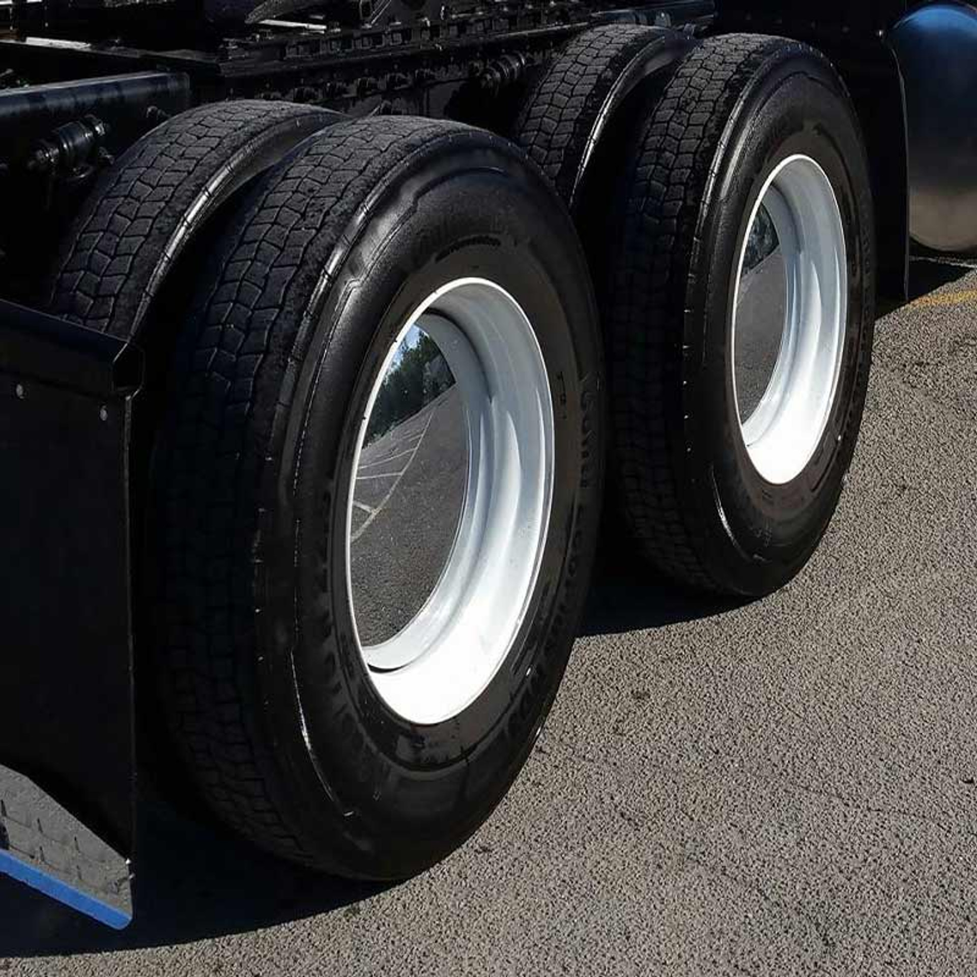 Stainless Steel Aero Axle Covers for Rear Drive Wheels Raney's Truck Parts