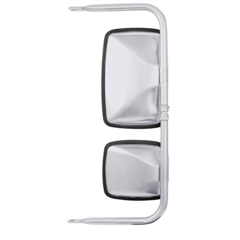 Universal Stainless Steel West Coast Mirror Head - 7" X 16", Left Or Right, Manual Adjust - For Trucks