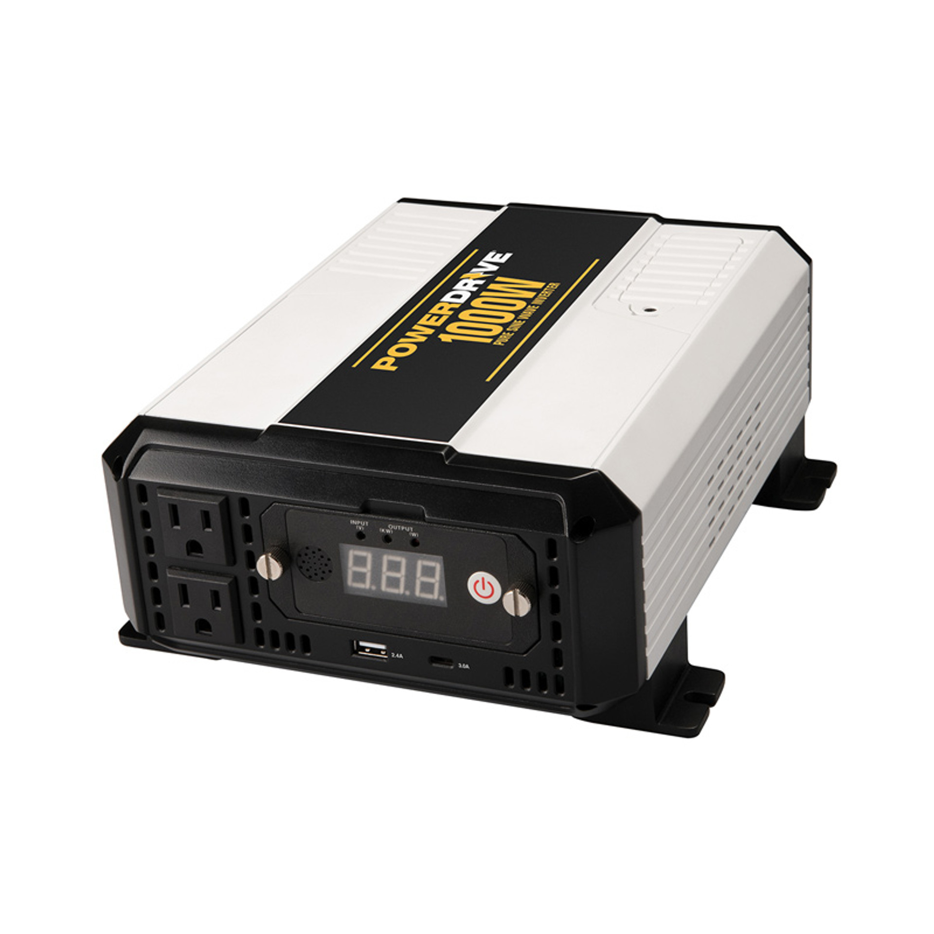 PowerDrive 3000 Watt Power Inverter 4 AC 2 USB Ports Bluetooth App