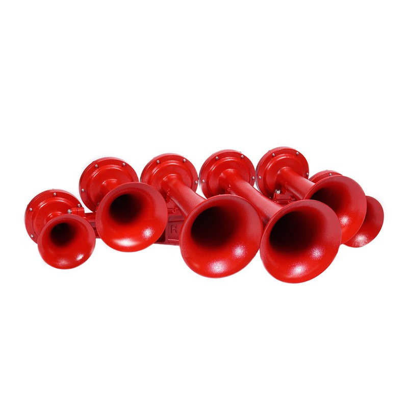 Five Trumpet Cast Aluminum Authentic Train Horn by USA Train Horns Raney's Truck Parts