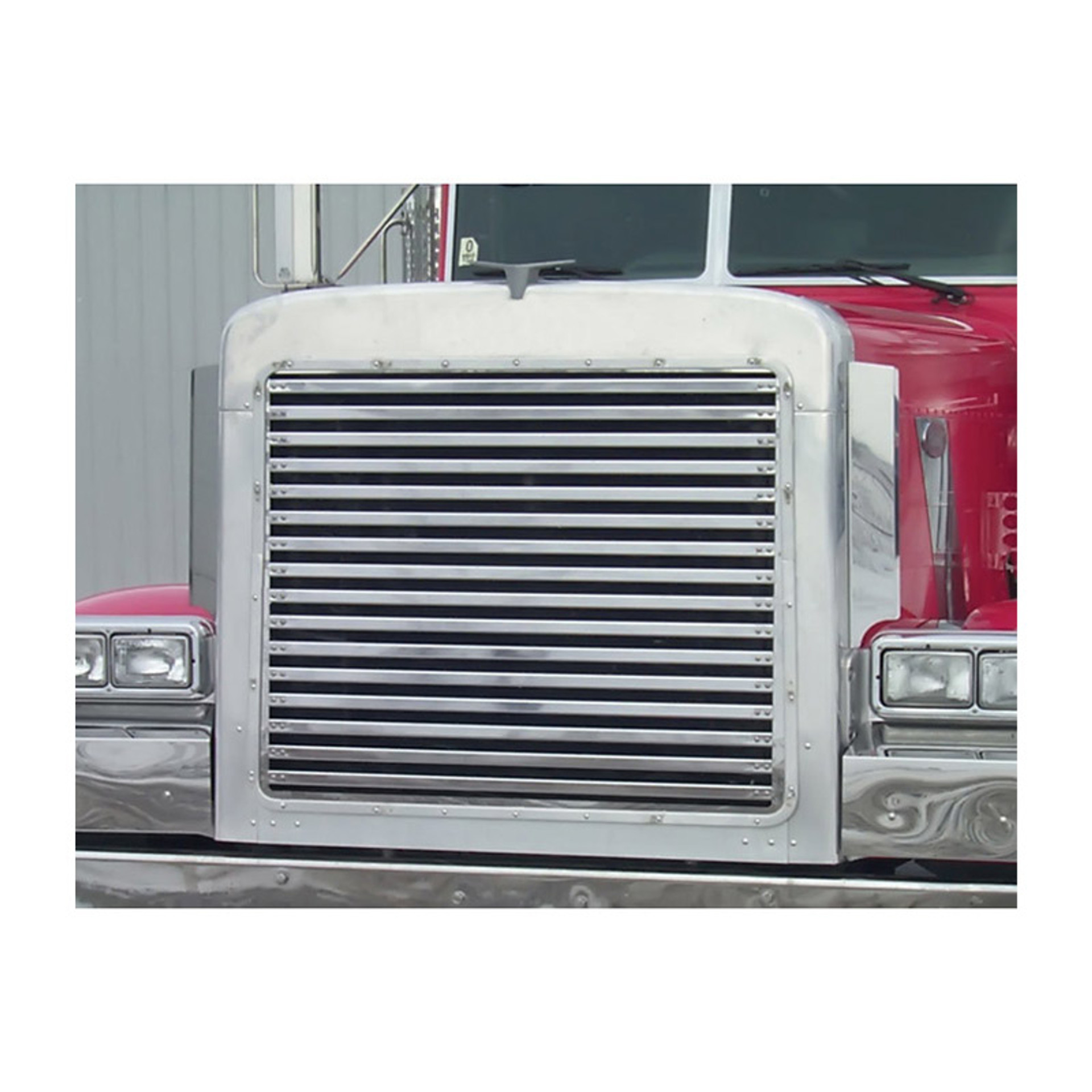 Peterbilt 379 Extended Hood Grill Insert Stainless Steel Mesh - Raney's