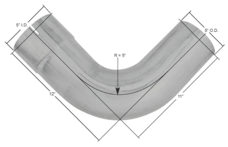 Peterbilt 379 Aluminized 90 Degree Exhaust Elbow Raney's Truck Parts