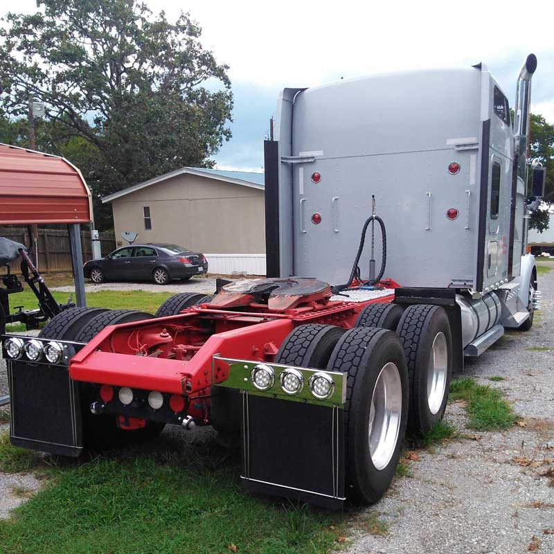Mud Flap Hangers With LED Lights & Clear Lens Raney's Truck Parts
