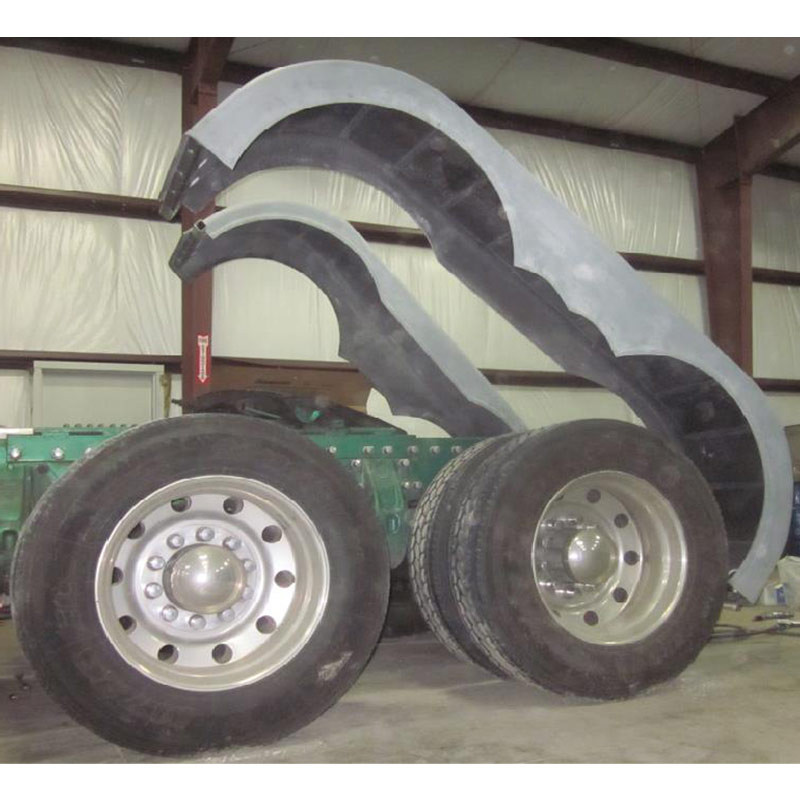 "PROJECT ONE" Low Cut Double Hump Rear Fender Set By Bad Ass Customs