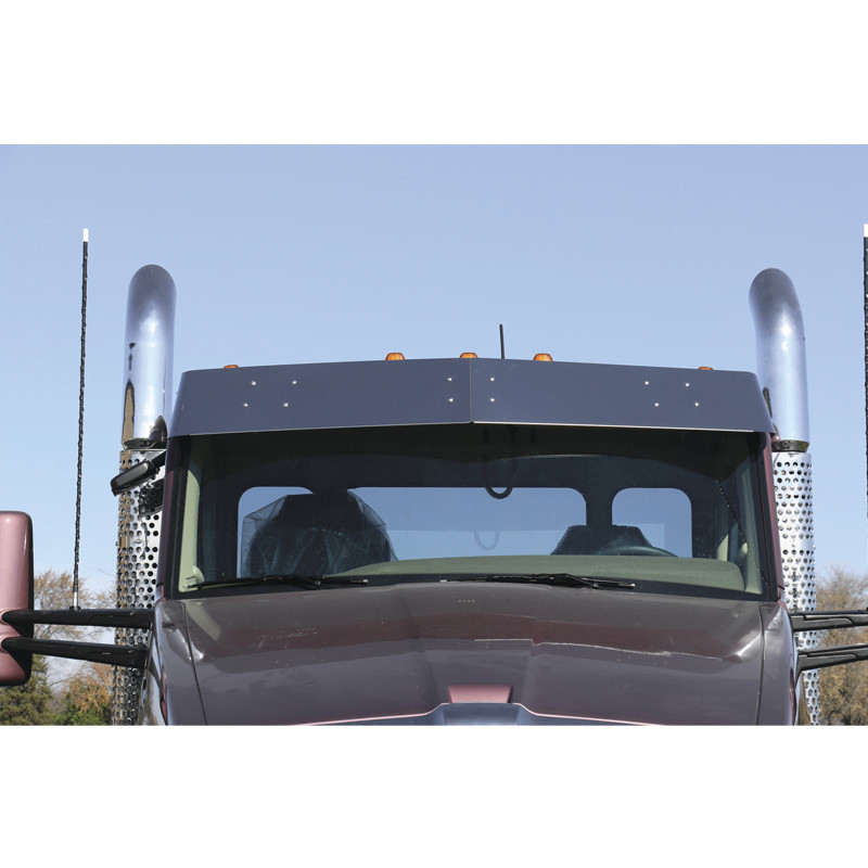 Kenworth T680 T880 Blind Mount Untie Drop Visor With M1 Lights By