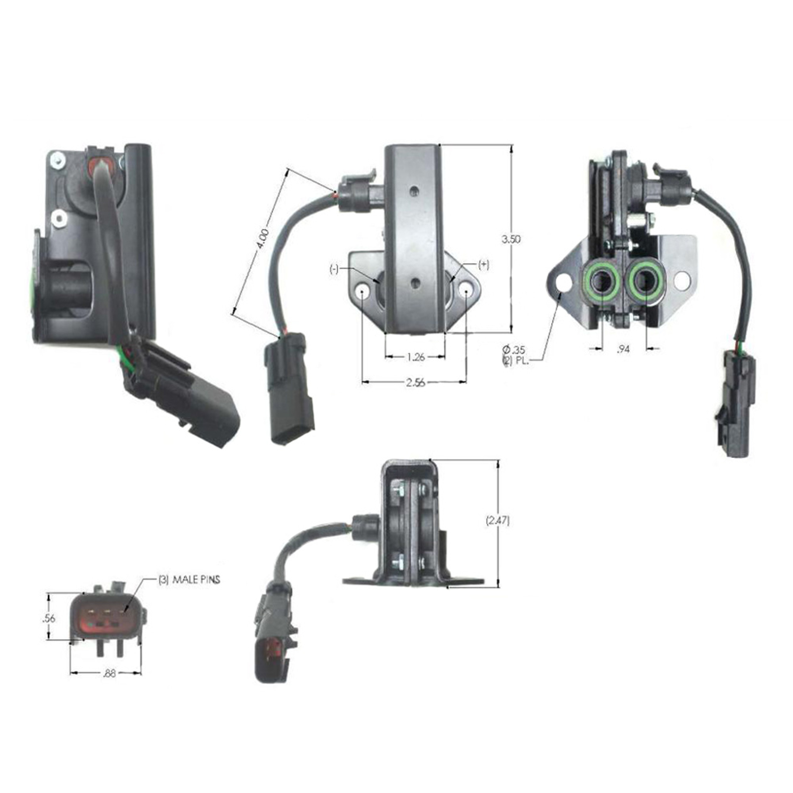 Cummins EGR Differential Pressure Sensor 4984929 Raney's Truck Parts