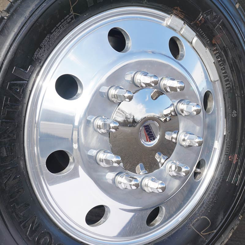 Ford F550 F450 Lug Nut Covers & 19.5" Center Cap Wheel Hub Covers