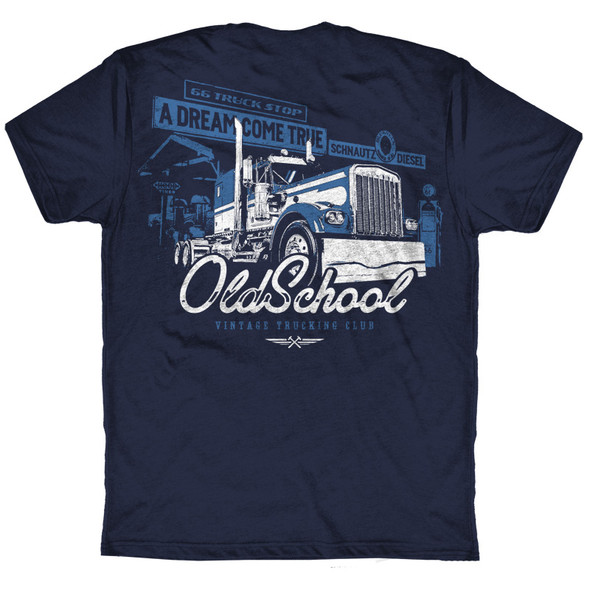 Old School Hammer Lane Trucker T-Shirt Back