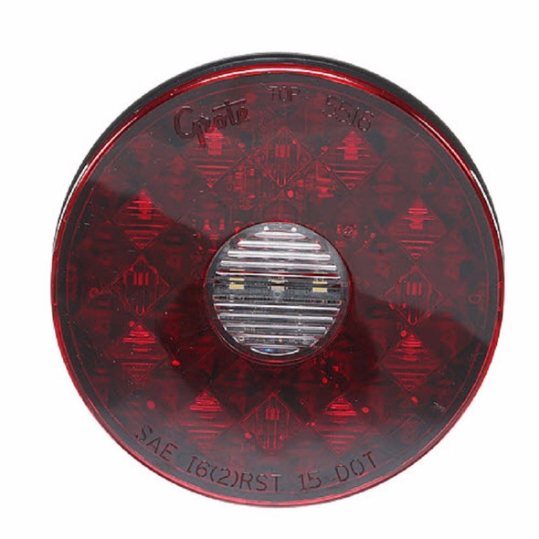 4" Round LED Stop Tail Turn Lights with Integrated Back-up Front Image