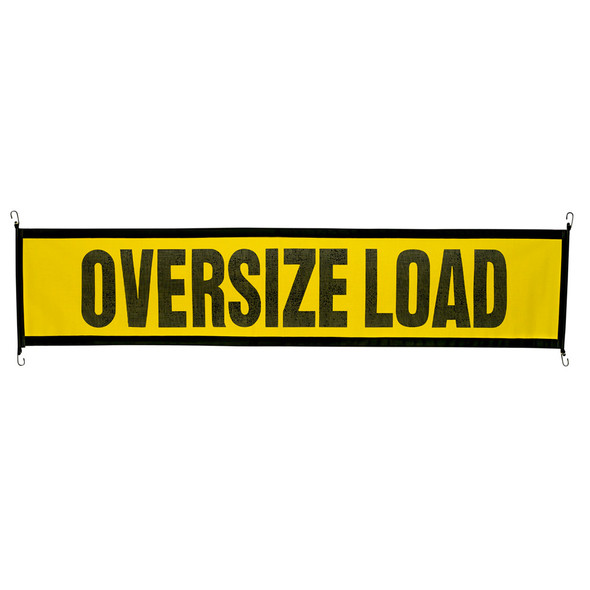 18" x 84" Oversize Load Mesh Banner With Rubber Strap & Hooks - Banner