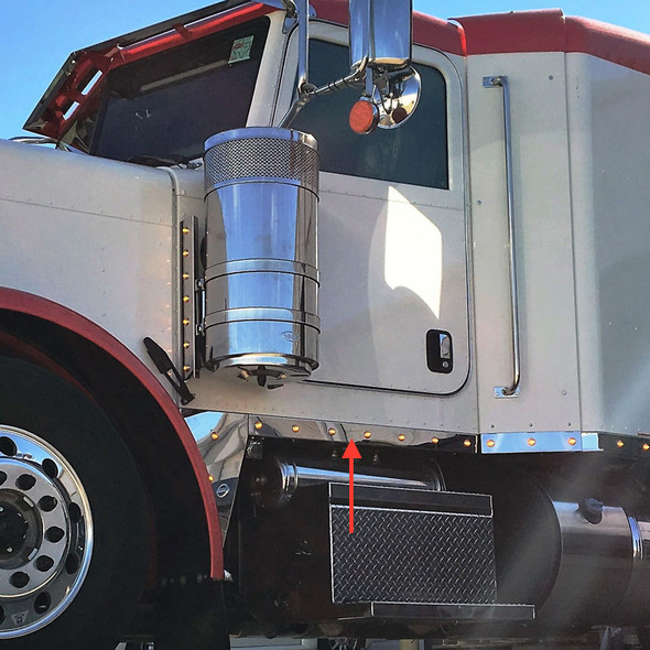 Peterbilt 379 388 389 Cab Cowl & Sleeper Panel Kit W/ M1 Style LEDs