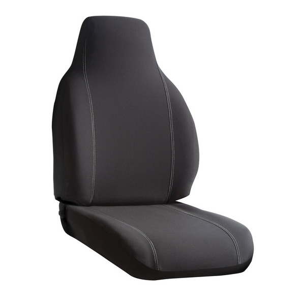 International W4300 Bench Seat Front Bottom and Backrest Seat Cover | Gray Vinyl | Solid Bench Without Headrest | Easy Installation | United States