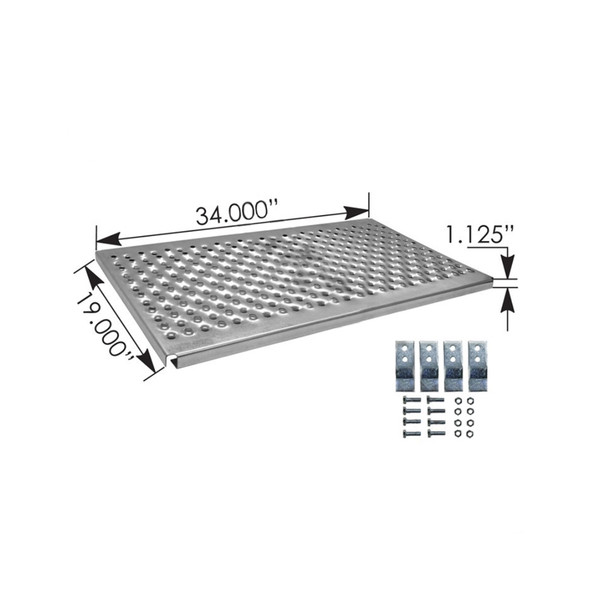 Iowa Customs InFrame Deck Plate; Aluminum Flush Mount Catwalk Raney's