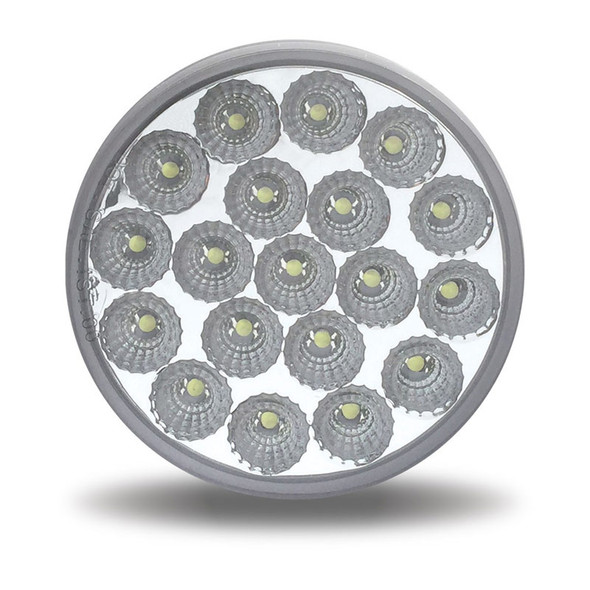 4" Round Dual Function LEDs With Super Seal Adapter Off