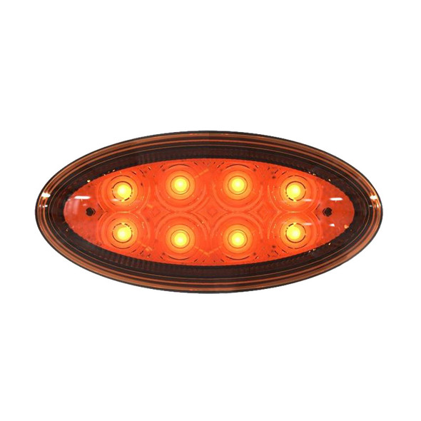 Peterbilt 8 LED OEM Style Side Marker Light P54-6008-111 - Amber/Amber