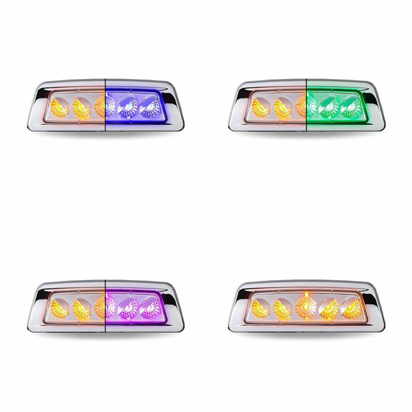 Kenworth T680 T700 T880 Side Marker Light with Chrome Bezel P541211