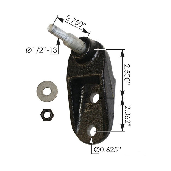 Hendrickson Rear Primaax Firemaax Suspension Shock Bracket 59423001 Raney's Truck Parts