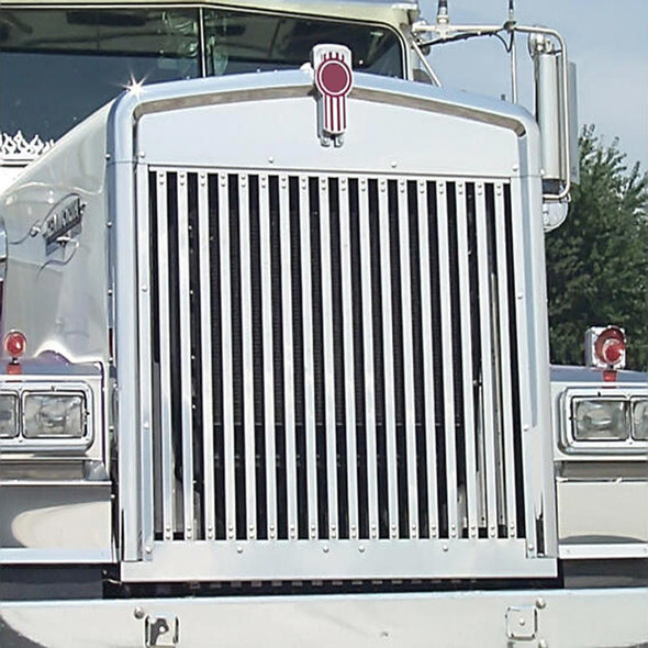 Kenworth W900B Replacement Grill With 18 Vertical Bars