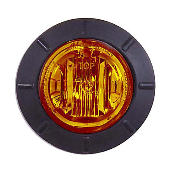 6 LED 1 1/4" Mini Clearance Marker Light With Rubber Grommet by Maxxima - Amber