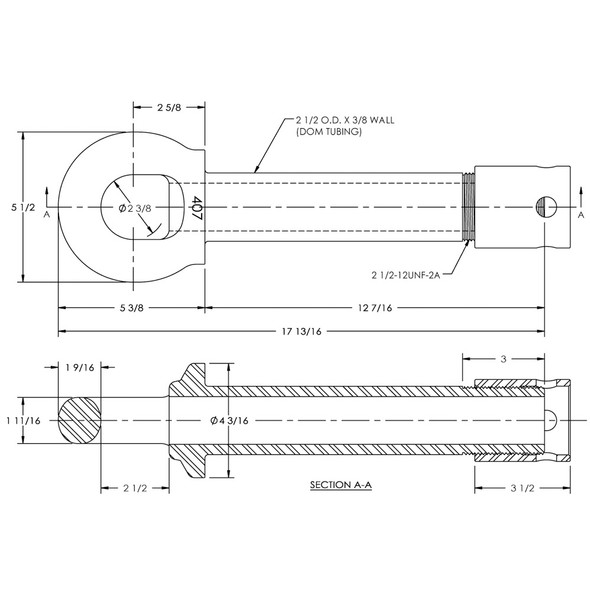 536B Swivel Drawbar Eye Front End Housing by Premier Manufacturing