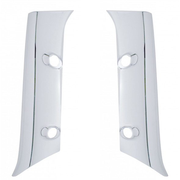 Dash Visor Set for T600 Kenworth 1985-06 Chrome Plastic UP#41085 (4 Pieces