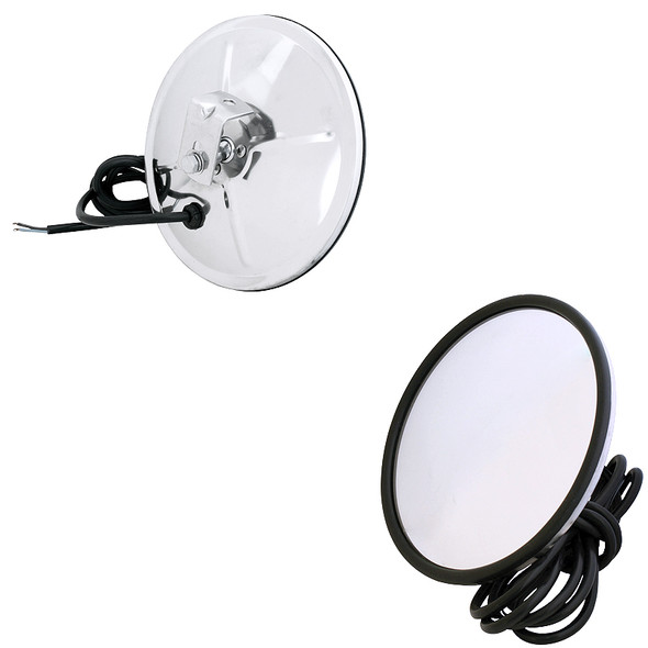 Convex Heated Mirror 8" Stainless Steel By Grand General Raney's