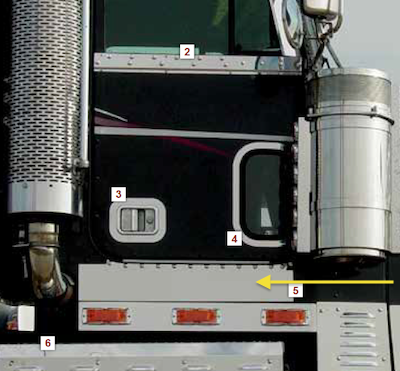 Automotive Door Panels Freightliner DE7388422