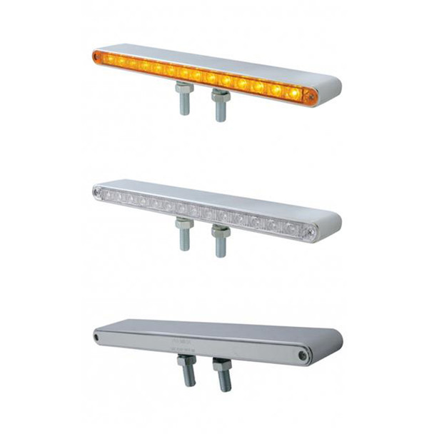 12" Double Face LED Light Bar Amber Front & Red Back