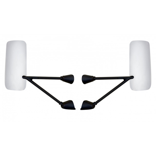 Kenworth T600 T660 T800 Chrome Heated Mirror Assembly 10618 10619