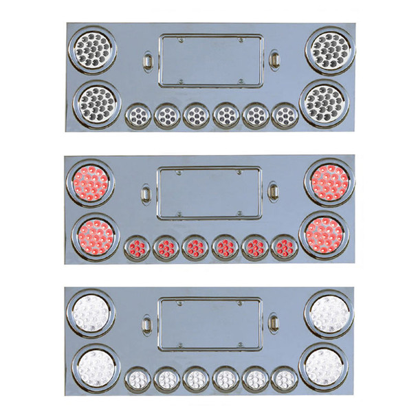 Rear Center Panel With Dual Revolution LED Lights - Raney's Truck