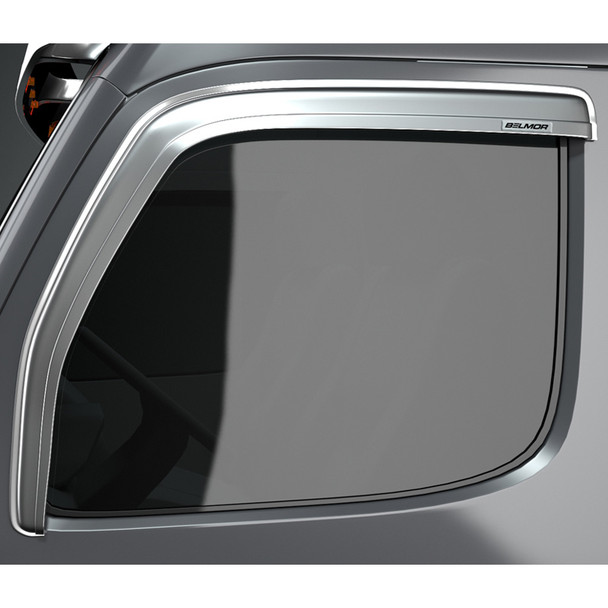 International 5000 Series 9400 9900 Chrome Belmor Ventvisor Rain