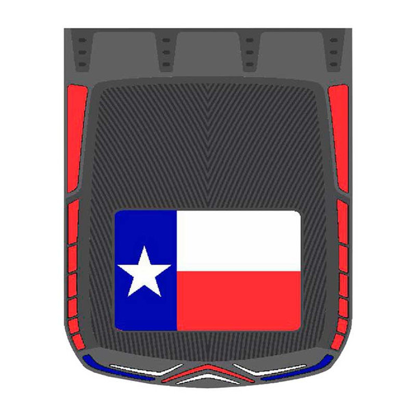 24" x 30" Texas Flag Mud Flaps With Black Background