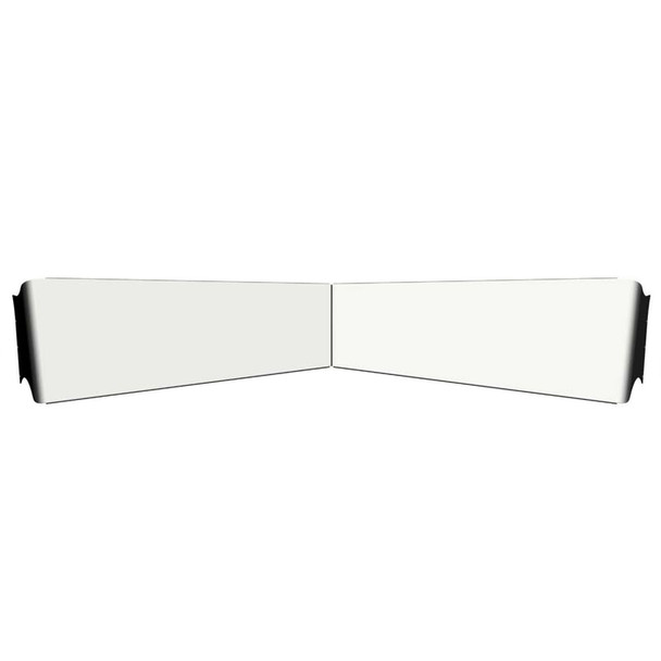 Kenworth 13" Reverse Bowtie Visor For Flat Or Curved Windshields