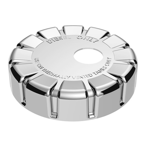 Kenworth Chrome Plastic Locking Fuel Cap Cover - Raney's Truck Parts