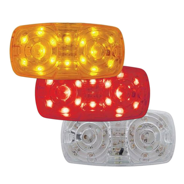 16 LED Rectangular Clearance Marker Light - On