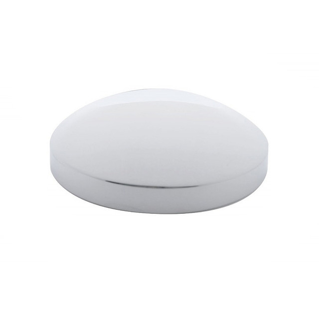 UP Front Hub Cap For Peterbilt – 5 Even Notches, Pointed Cone, Stainless Steel – #20150