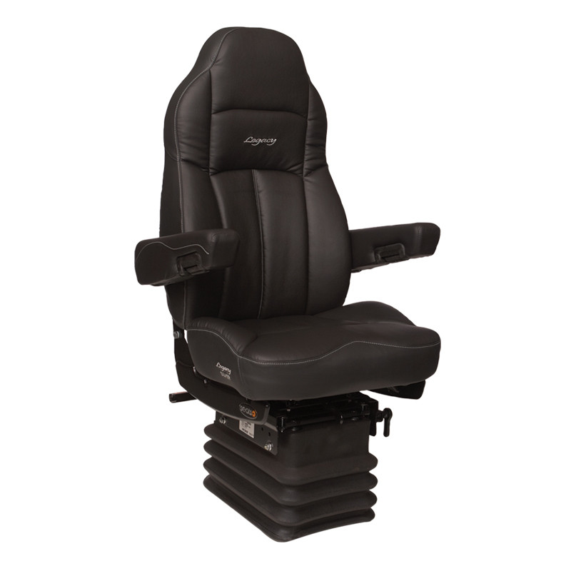 Economy High Back Leather Truck Seat With Universal Mount Raney's