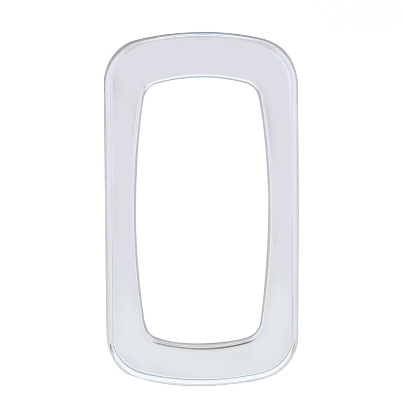 Chrome Rocker Switch Trim Bezels - 3-Piece Set For Peterbilt, Kenworth, Freightliner Trucks