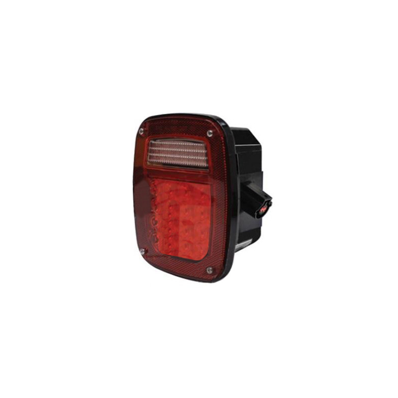 All Star 4 Inch 28 LED Round Stop/Turn/Tail/Backup Truck Light Kit – 2 Red & 2 White