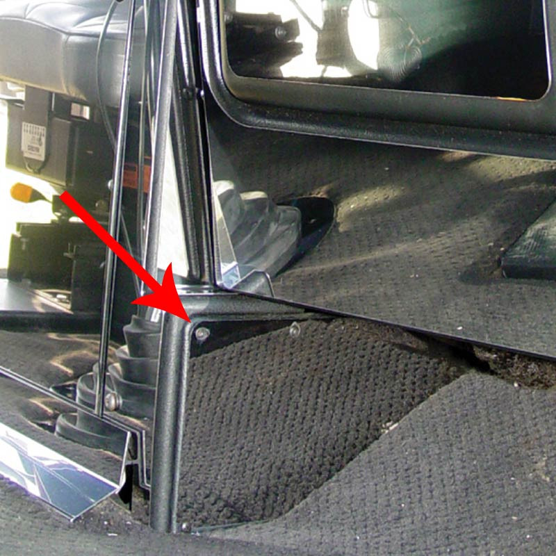 Freightliner Classic FLD Passenger Side Dash Kick Panel Trim By