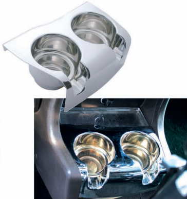 Kenworth 2006+ Deluxe Chrome Cup Holder Raney's Truck Parts